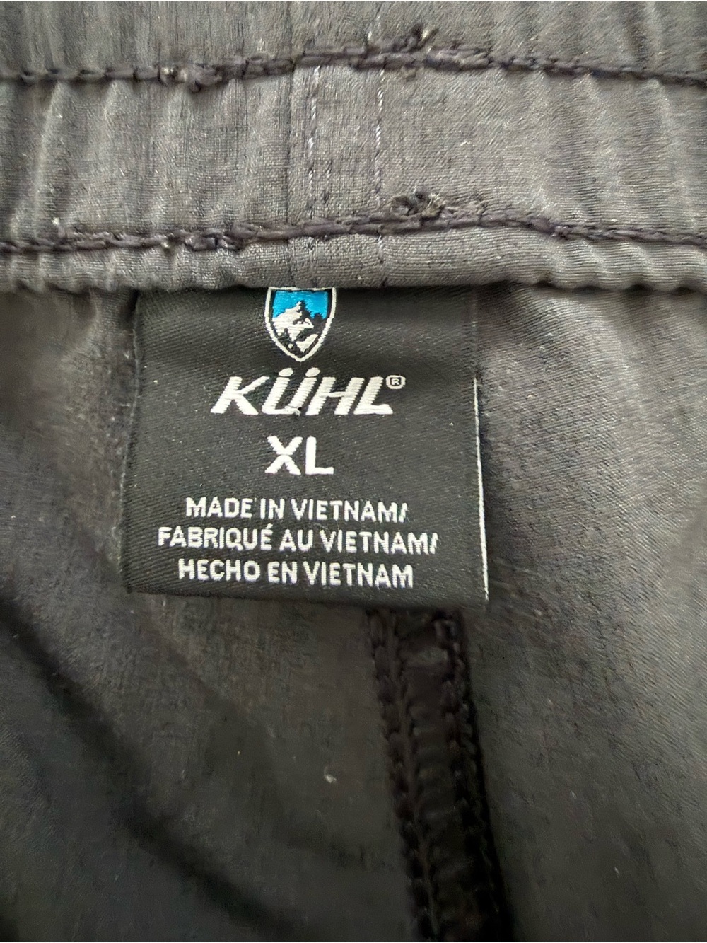 KÜHL Freeflex Shorts Men’s XL Black Stretch Drawstring Hiking Travel Active - Picture 3 of 8